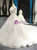 White Tulle Appliques Short Sleeve Beading Wedding Dress