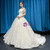 White Tulle Appliques Off the Shoulder Wedding Dress