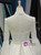 White Satin Long Sleeve High Neck Wedding Dress
