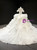 White Ball Gown Off the Shoulder Wedding Dress