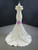 Ivory Mermaid Sequins Wedding Dress With Removable Train