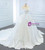 White Satin Strapless Wedding Dress With Train