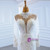 White Mermaid High Neck Long Sleeve Wedding Dress With Removable Train