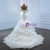 White Satin Organza Sweetheart Wedding Dress