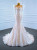 Champagne Long Sleeve Sequins Beading Wedding Dress