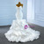 White Mermaid Strapless Pleats Wedding Dress