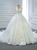 White Bling Bling Sequins High Neck Beading Wedding Dress