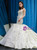 Ivory White Mermaid Satin V-neck Appliques Wedding Dress