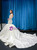 Ivory White Mermaid Satin V-neck Appliques Wedding Dress