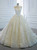Ivory Tulle Embroidery Pleats Wedding Dress