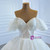 Fashion White Tulle Sequins Off the Shoulder Wedding Dress