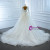 White Mermaid Tulle Appliques Beading Long Sleeve Wedding Dress