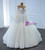 White Tulle Pearls Long Sleeve Wedding Dress