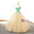 Gold Ball Gown Sequins Off the Shoulder Crystal Prom Dress