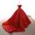 Burgundy Lace Sequins Appliques Off the Shoulder Prom Dress