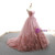 Pink Tulle Sweetheart Pleats Appliques Prom Dress