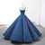 Royal Blue Ball Gown Strapless Prom Dress