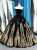 Dark Navy Blue Velvet Appliques Beading Prom Dress