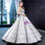 Silver Gray Ball Gown Sequins Strapless Prom Dress