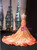 Yellow Mermaid Hand Work Beading V-neck Prom Dress