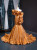Gold Mermaid Sequins One Shoulder Prom Dress