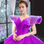Princess Purple Ball Gown Tulle Tiers Prom Dress