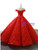 Red Tulle Appliques Off the Shoulder Prom Dress