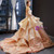 Champagne  Brwon Appliques Sweetheart Prom Dress