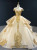 Glittering Champagne Tulle Sequins Off the Shoulder Prom Dress