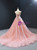 Pink Tulle Beading Sequins Sleeveless Prom Dress
