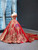 Red Gold Sequins Off the Shoulder Prom Dress