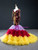 Colorful Tulle Sequins V-neck Long Sleeve Prom Dress