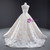 Champagne Tulle White Appliques Sweetheart Prom Dress