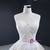 Champagne Tulle White Appliques Sweetheart Prom Dress