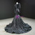 Black Mermaid Sequins Long Sleeve Prom Dress