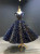 Blue Sequins V-neck Cap Sleeve Short Prom Dress