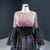 Sexy Black Tulle Long Sleeve Beading Prom Dress