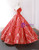 Charming Red Ball Gown Sequins Off the Shoulder Prom Dress