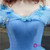 Light Blue Tulle Butterfly Appliques Sweet 16 Dress