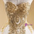White Tulle Sweetheart Gold Appliques Quinceanera Dress