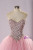 Pink Tulle Strapless Crystal Quinceanera Dress