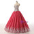 Red Ball Gown Tulle Sequins Crystal Quinceanera Dress