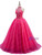 Fuchsia Tulle Backless Beading Crystal Quinceanera Dress