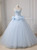 Light Blue Tulle Lace Sweetheart Beading Quinceanera Dress