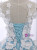 Light Blue Tulle Lace White 3D Appliques Quinceanera Dress
