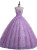 Lavender Tulle Strapless Appliques Quinceanera Dress