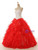 Red Ball Gown Organza Sweetheart Beading Quinceanera Dress