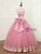 Pink Tulle Sweetheart Appliques Beading Quinceanera Dress