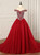 Red Tulle Spaghetti Straps Beading Quinceanera Dress