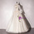 Champagne Tulle Long Sleeve Appliques Quinceanera Dress